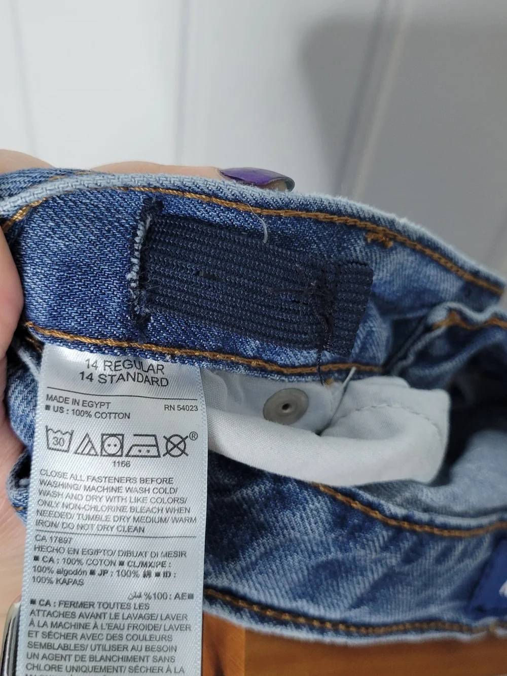 Old Navy Blue Kids Straight-Leg Jeans Loose Fit